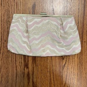 Lilly Pulitzer Blush and Gold Purse/Clutch